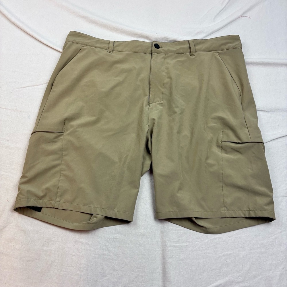 32 Degrees Mens Cargo Shorts Khaki Belt Loops Quick-Dry Stretch 40